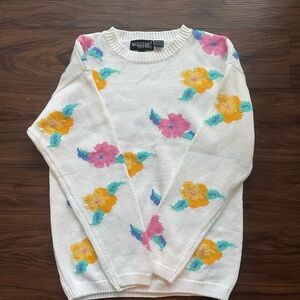 Vintage Nordstrom Isles Floral Sweater